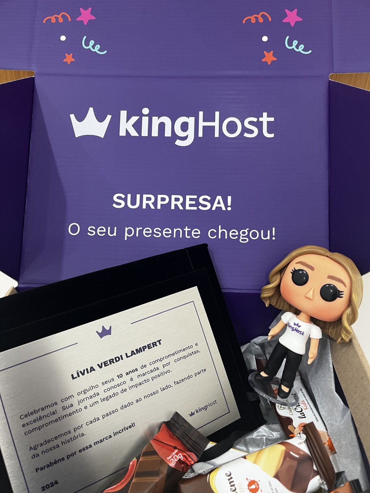 Kit 10 anos KingHost